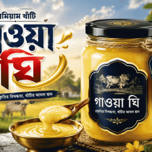 খাঁটি দানাযুক্ত গাওয়া ঘি | ১০০% বিশুদ্ধ দেশি গরুর দুধের ঘি | Barakah Food